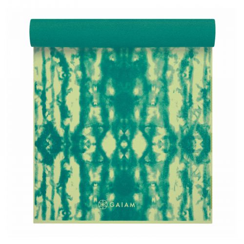 Mata do jogi dwustronna GAIAM Turquoise Lotus 6mm 62344