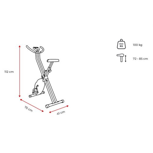 Rower magnetyczny składany Spokey XFIT Plus 928655