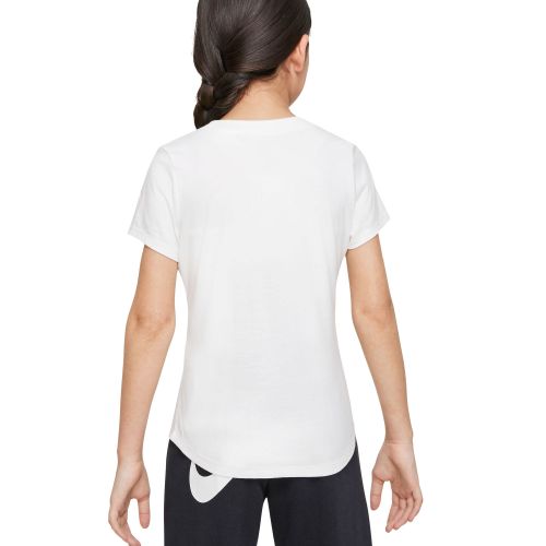 Koszulka sportowa dla dziewcząt Nike Sportswear Tee Mascot Scoop DQ4380