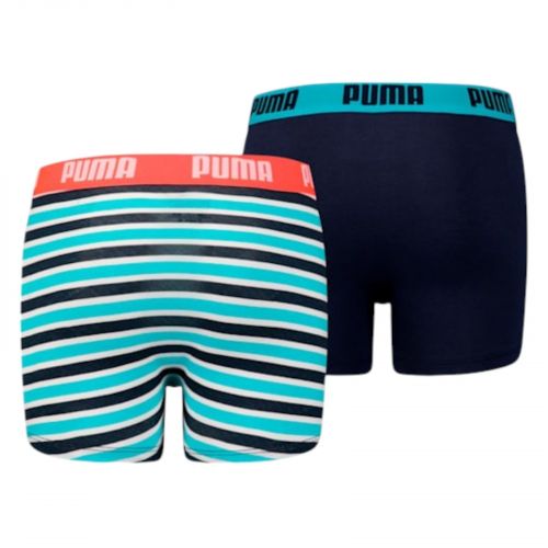 Bielizna dla chłopców bokserki Puma Basic Printed Stripe 935452 zestaw 2-pak