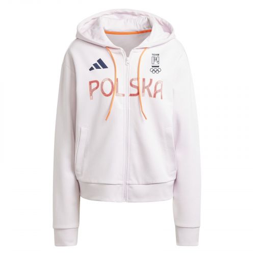 Bluza damska adidas NOC Poland Full-Zip biała JF6705