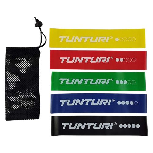 Gumy oporowe taśmy do ćwiczeń Tunturi Mini Resistance Band Set 5pcs 14TUSYO040