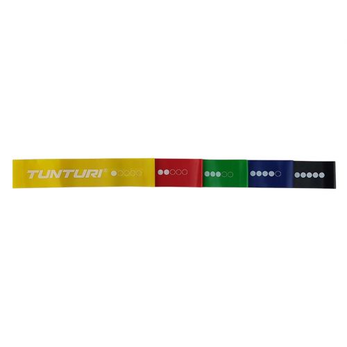 Gumy oporowe taśmy do ćwiczeń Tunturi Mini Resistance Band Set 5pcs 14TUSYO040