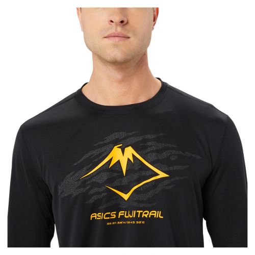 Koszulka do biegania męska Asics Fujitrail Logo LS 2011C987