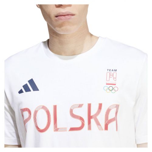 Koszulka męska adidas NOC Poland Essentials biała JF6677