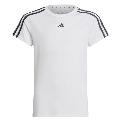 Koszulka sportowa dla dziewcząt adidas G TR-ES 3 Stripes Slim Fit HR5774