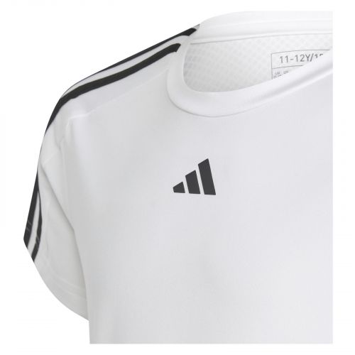 Koszulka sportowa dla dziewcząt adidas G TR-ES 3 Stripes Slim Fit HR5774