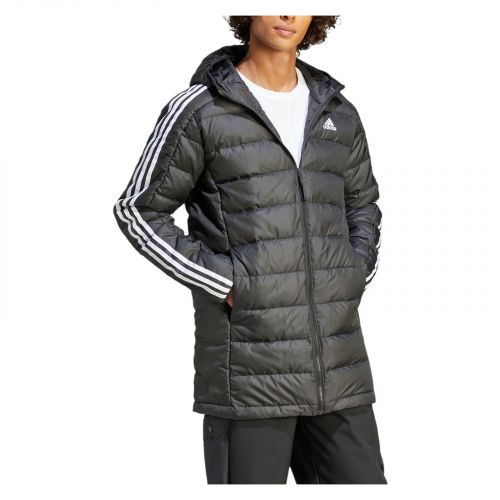 Kurtka puchowa męska adidas Essentials 3-Stripes Light Down Hooded HZ8522