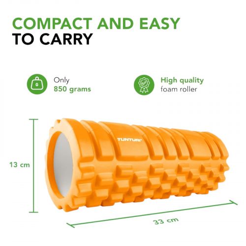 Wałek do masażu Tunturi Yoga Foam Grid Roller 33 cm