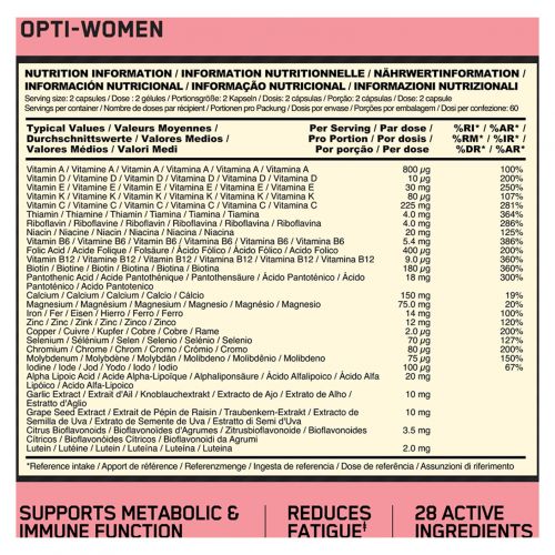 Witaminy dla kobiet Optimum Nutrition Opti-Women 60 kaps